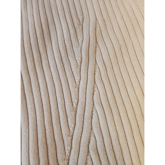 COS Hooded Scandi Minimalist Ribbed Sweater Sleeveless Ivory Women's size S - Picture 4 of 8